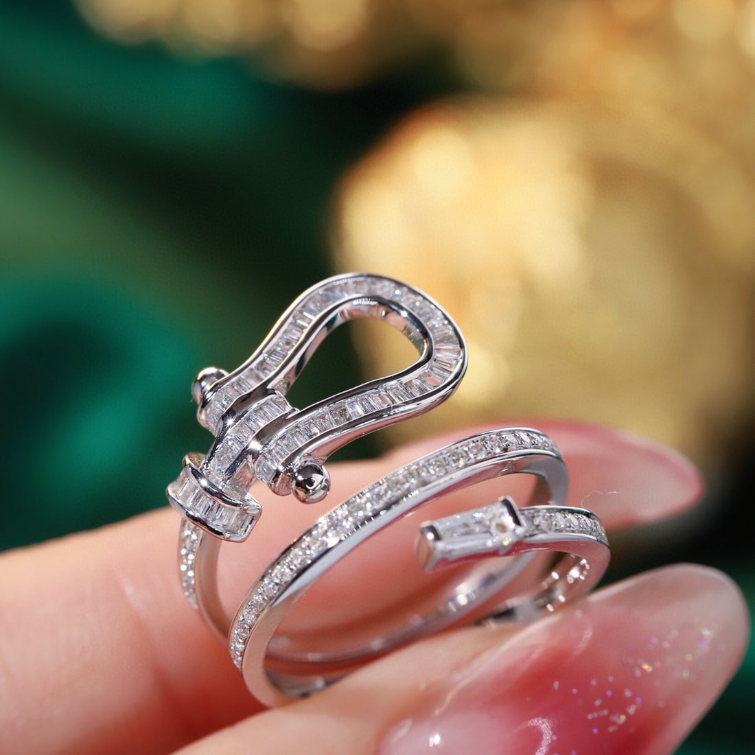 14k Gold 0.6 Ct Natural H Diamond Ring - 4