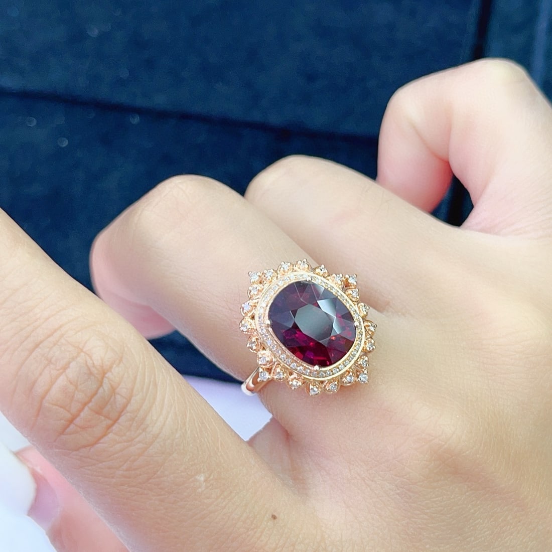 14k Gold 3.50 Ct Natural Tourmaline & Diamond Ring/pendant( Without Chain ) - 4