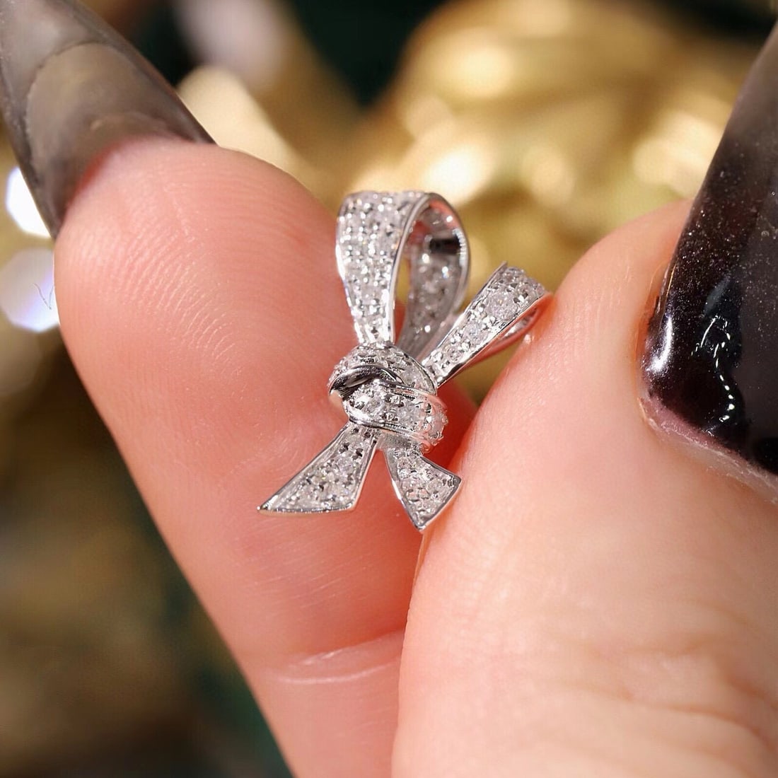 14k Gold 0.52 Ct Natural H Diamond Earrings - 7