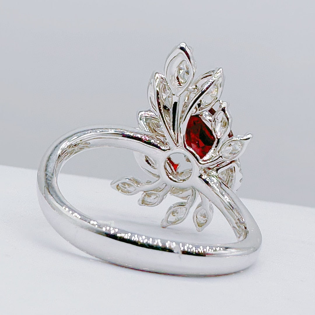 14k Gold 2.06 Ctw Natural Ruby & Diamond Ring - 4