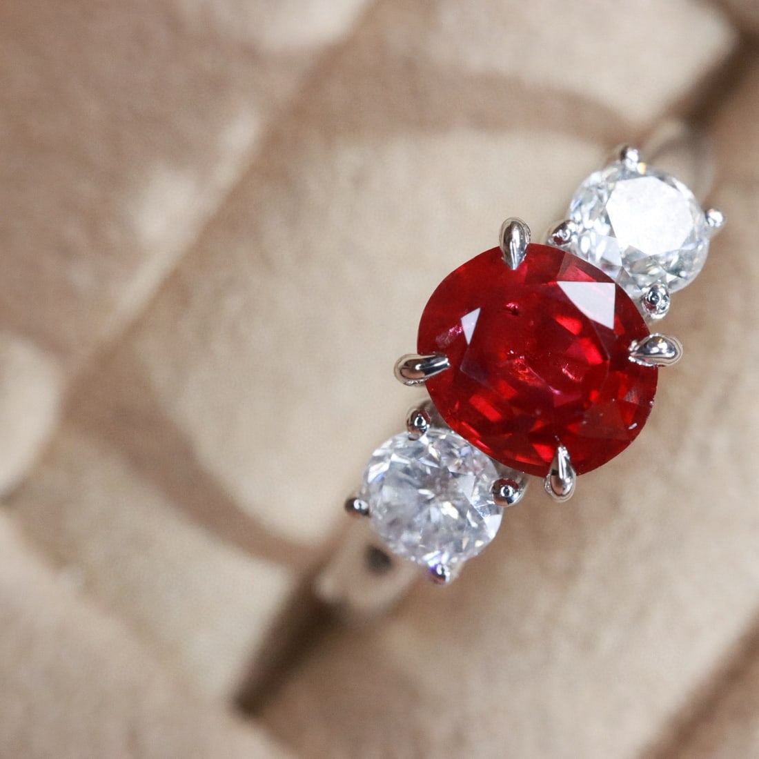 14k Gold 1.55 Ctw Natural Ruby & Diamond Ring - 5