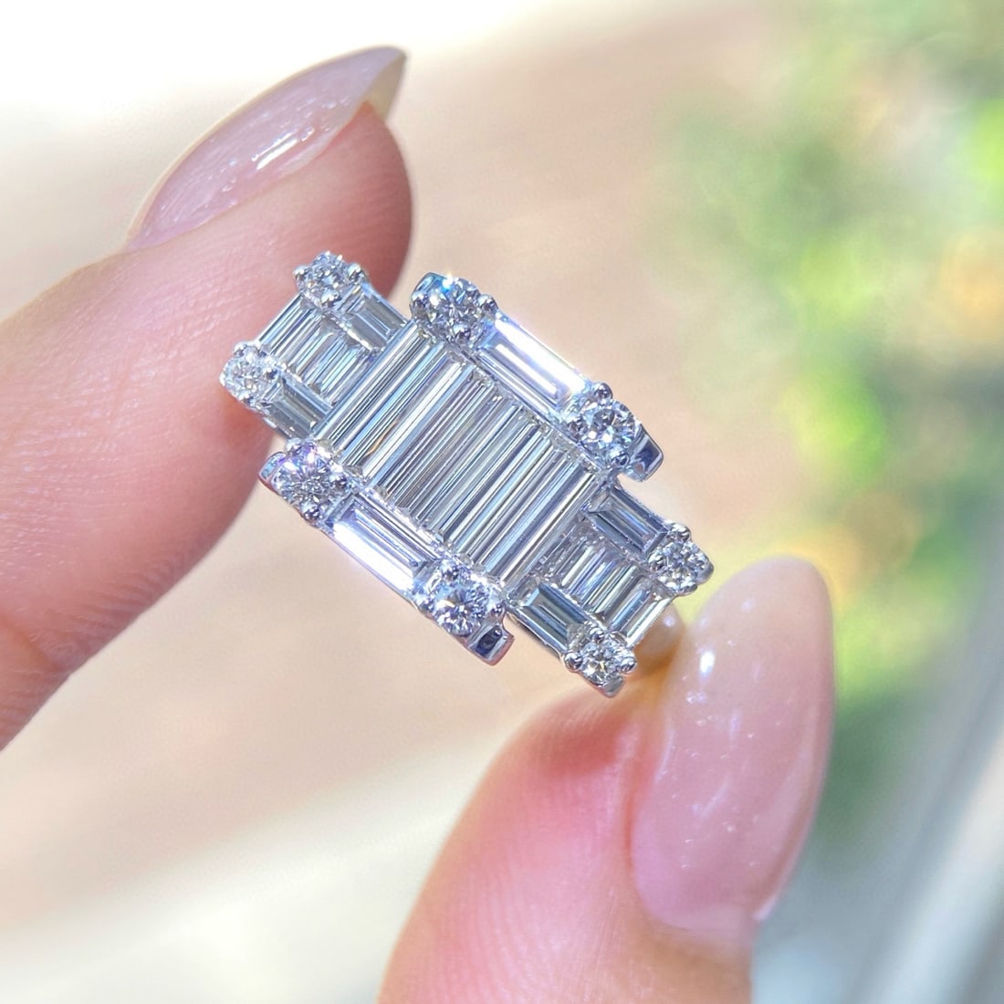 14k Gold 1.40 Ctw Natural H Diamond Ring - 2
