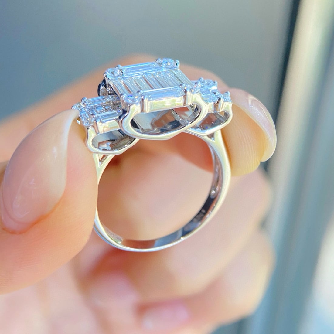 14k Gold 1.40 Ctw Natural H Diamond Ring - 3