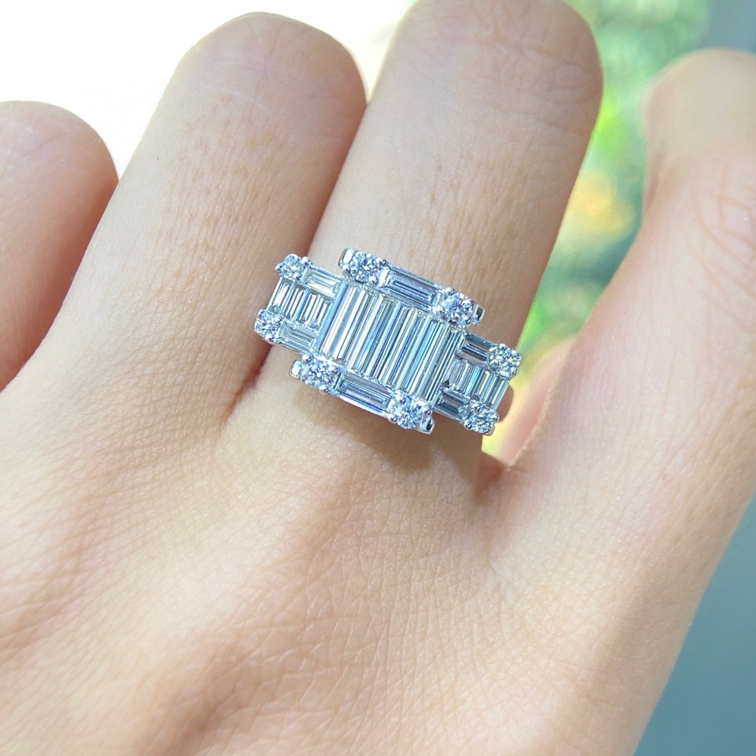 14k Gold 1.40 Ctw Natural H Diamond Ring - 4