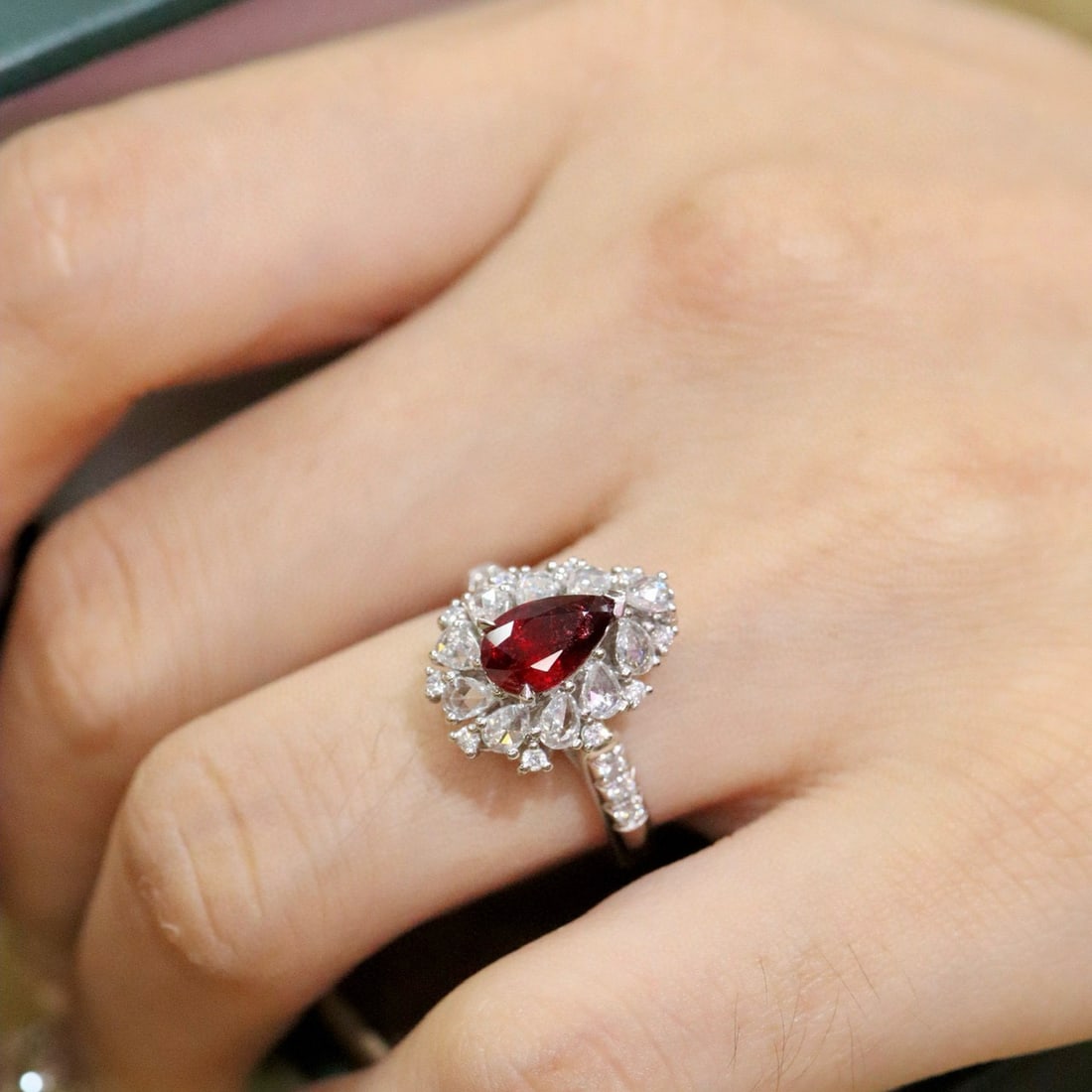 14k Gold 2.09 Ctw Natural Ruby & Diamond Ring/pendant( Without Chain ) - 4