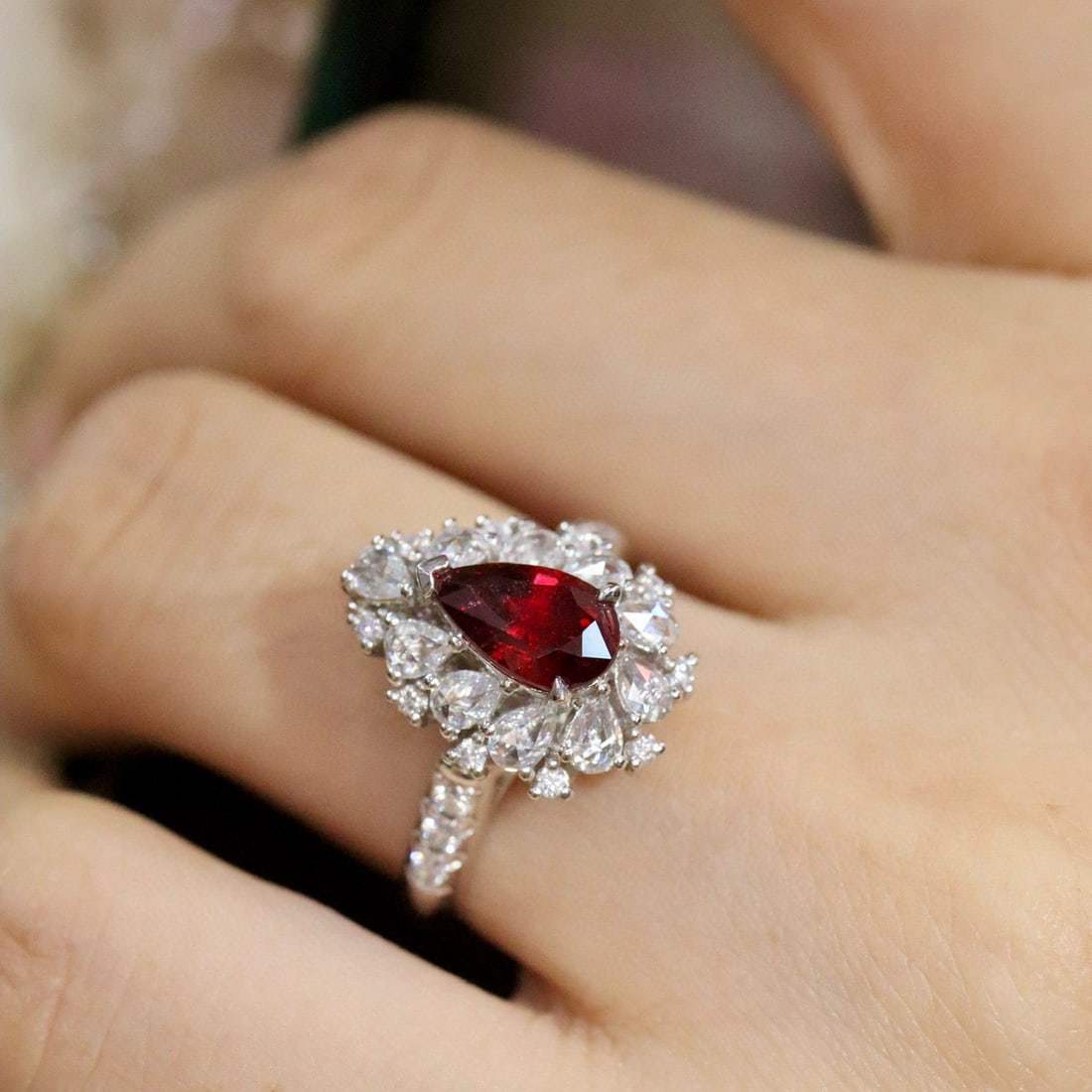 14k Gold 2.09 Ctw Natural Ruby & Diamond Ring/pendant( Without Chain ) - 5
