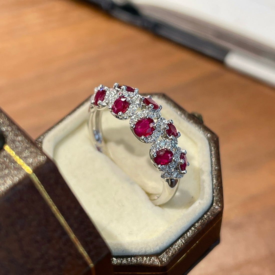 14k Gold 1.5 Ct Natural Ruby & Diamond Ring - 2