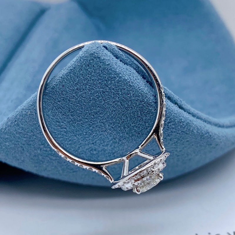 14k Gold 0.5 Ct Natural H Diamond Ring - 5