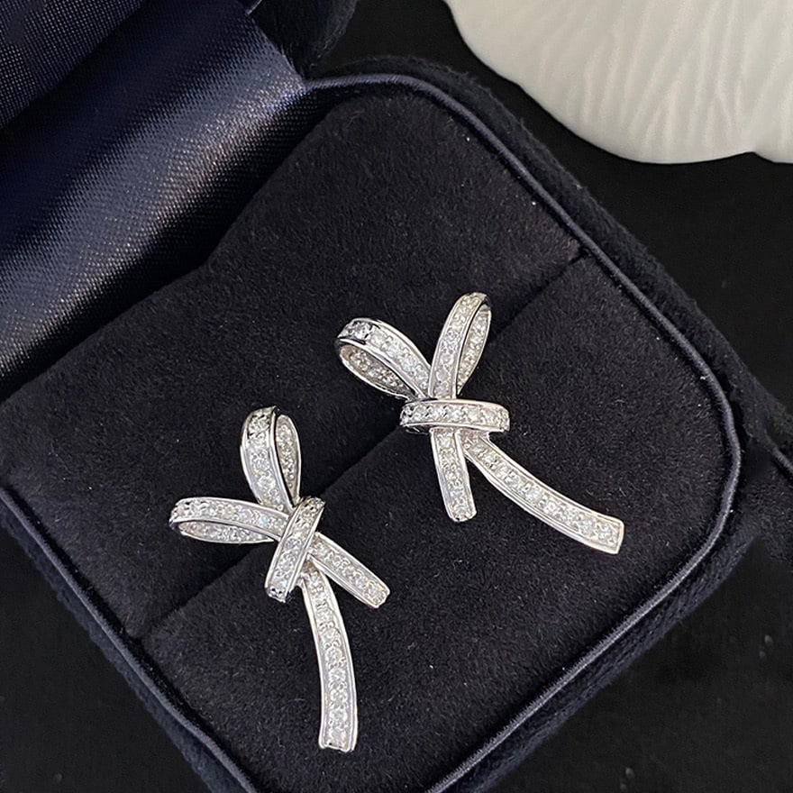 14k Gold 0.6 Ct Natural H Diamond Earrings - 3
