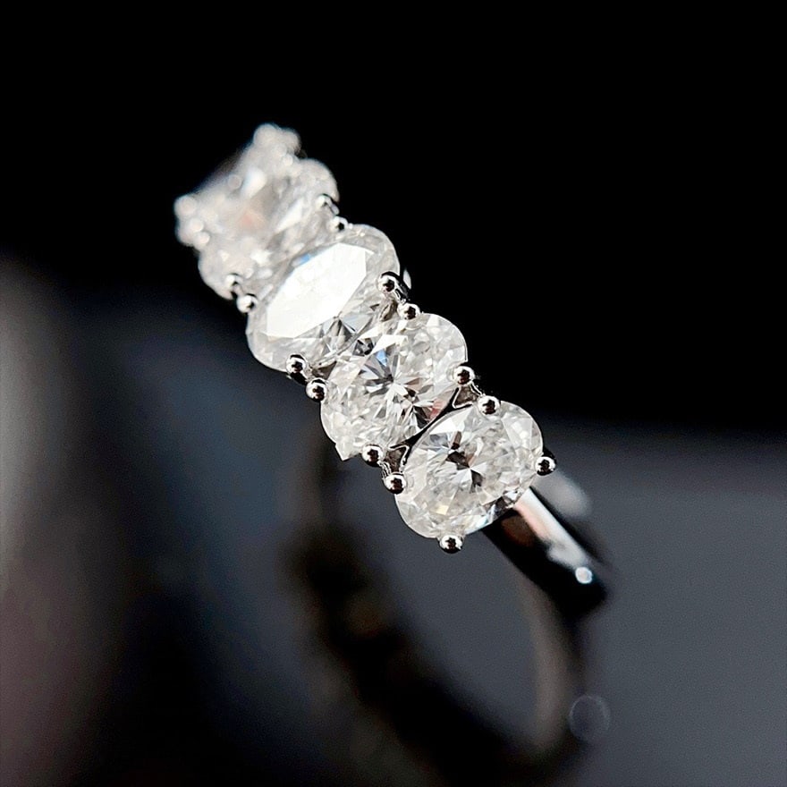 Gia Certified 14k Gold 1.5 Ct Natural F Si1 Oval Diamond Ring - 4