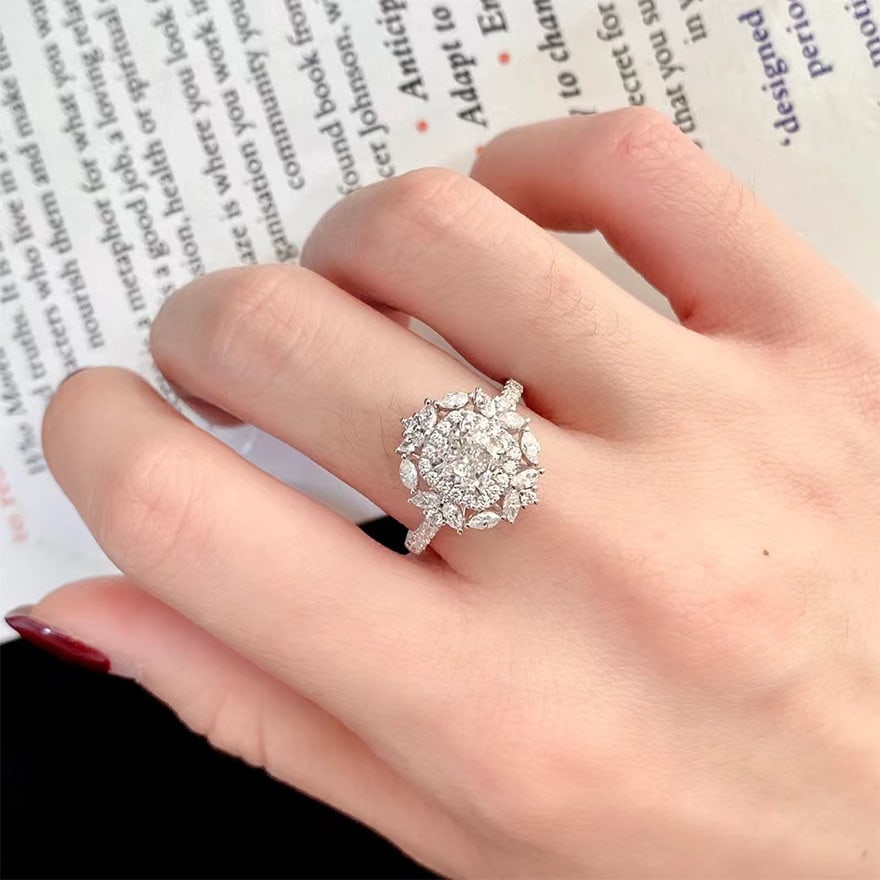 Gia Certified 14k Gold 1.75 Ctw Natural G Vs2 Cushion Diamond Ring/pendant( Without Chain ) - 2