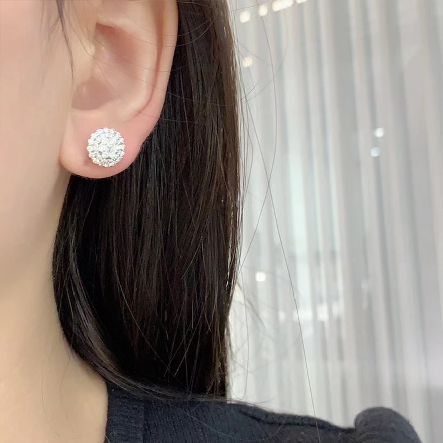 14k Gold 1 Ct Natural H Diamond Earrings - 6