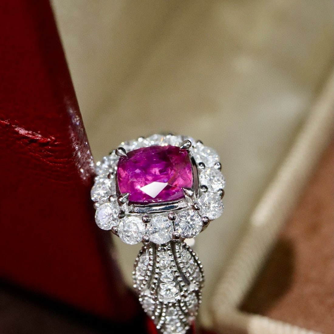 14k Gold 2.01 Ctw Natural Ruby & Diamond Ring - 2