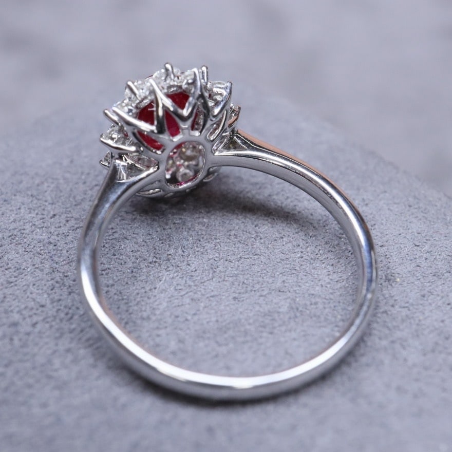 14k Gold 2.19 Ctw Natural Ruby & Diamond Ring - 6