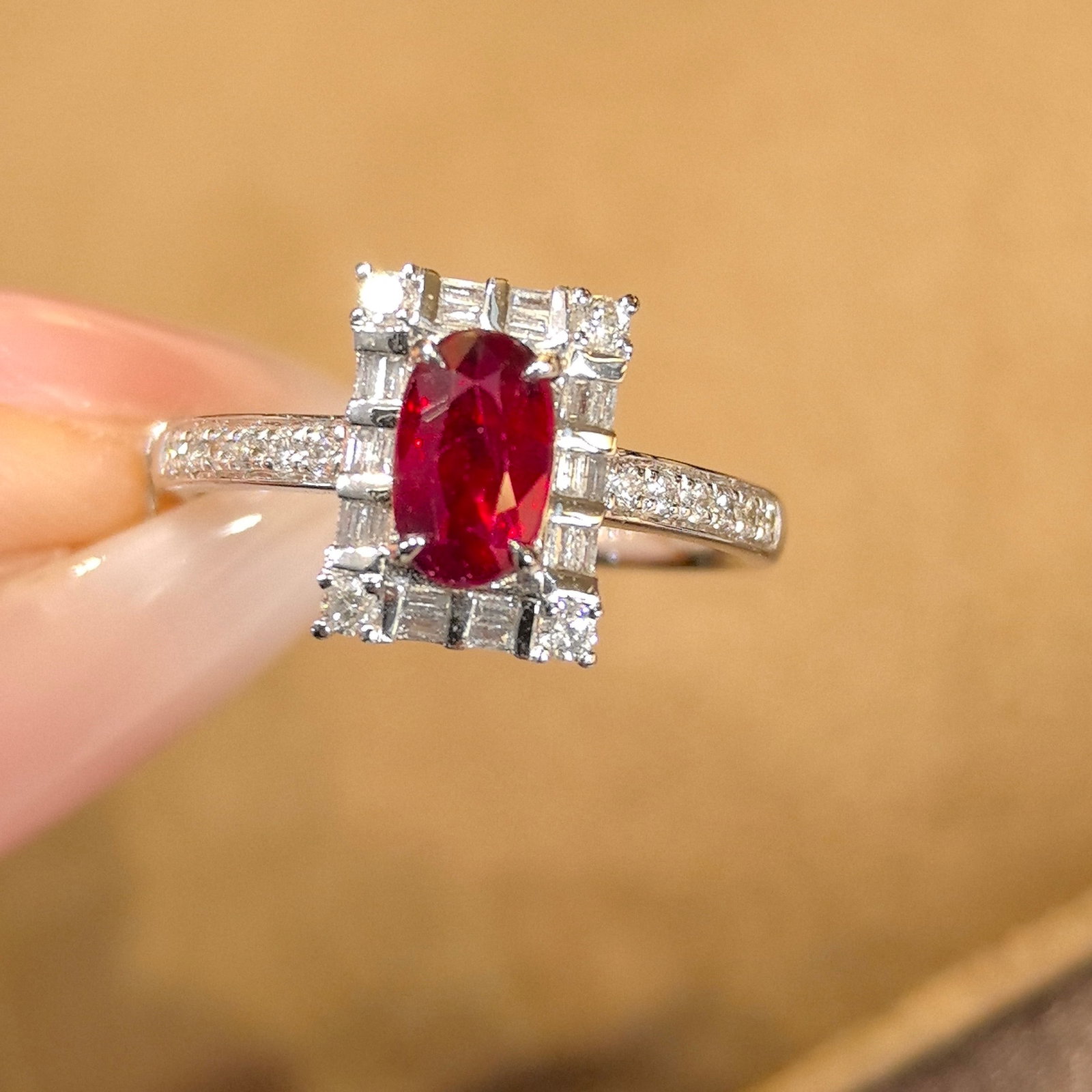 14k Gold 1.27 Ctw Natural Ruby & Diamond Ring - 4