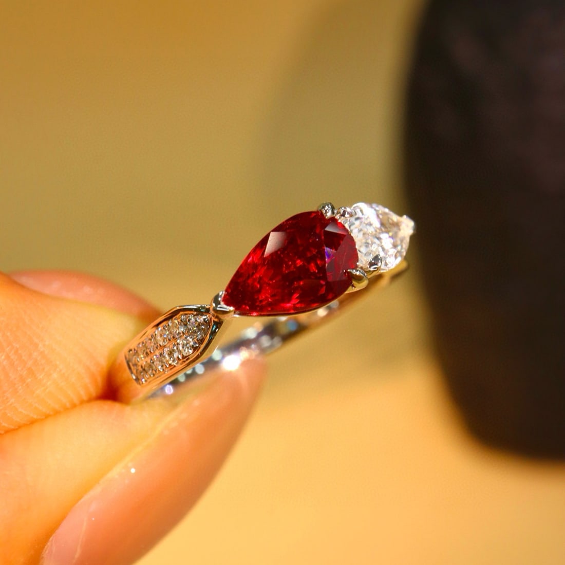 14k Gold 1.77 Ctw Natural Ruby & Sapphire Ring - 3
