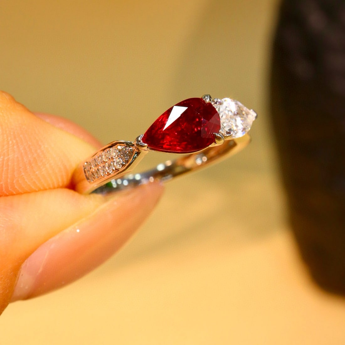14k Gold 1.77 Ctw Natural Ruby & Sapphire Ring - 5