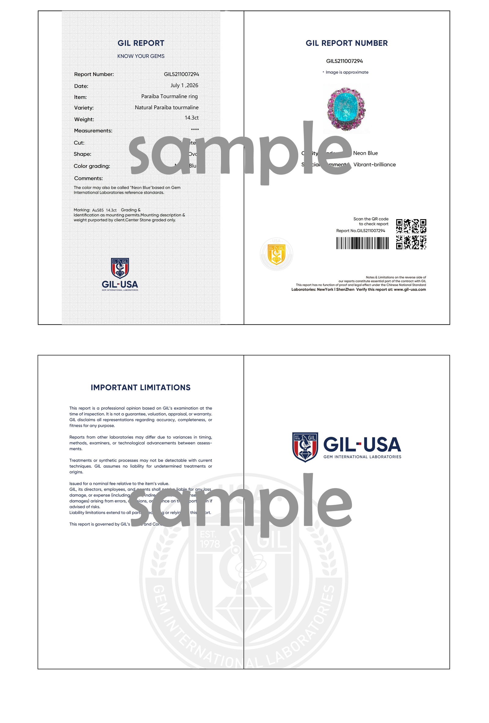 14k Gold 5.63 Ctw Natural Sapphire & Diamond Ring/pendant( Without Chain ) - 10
