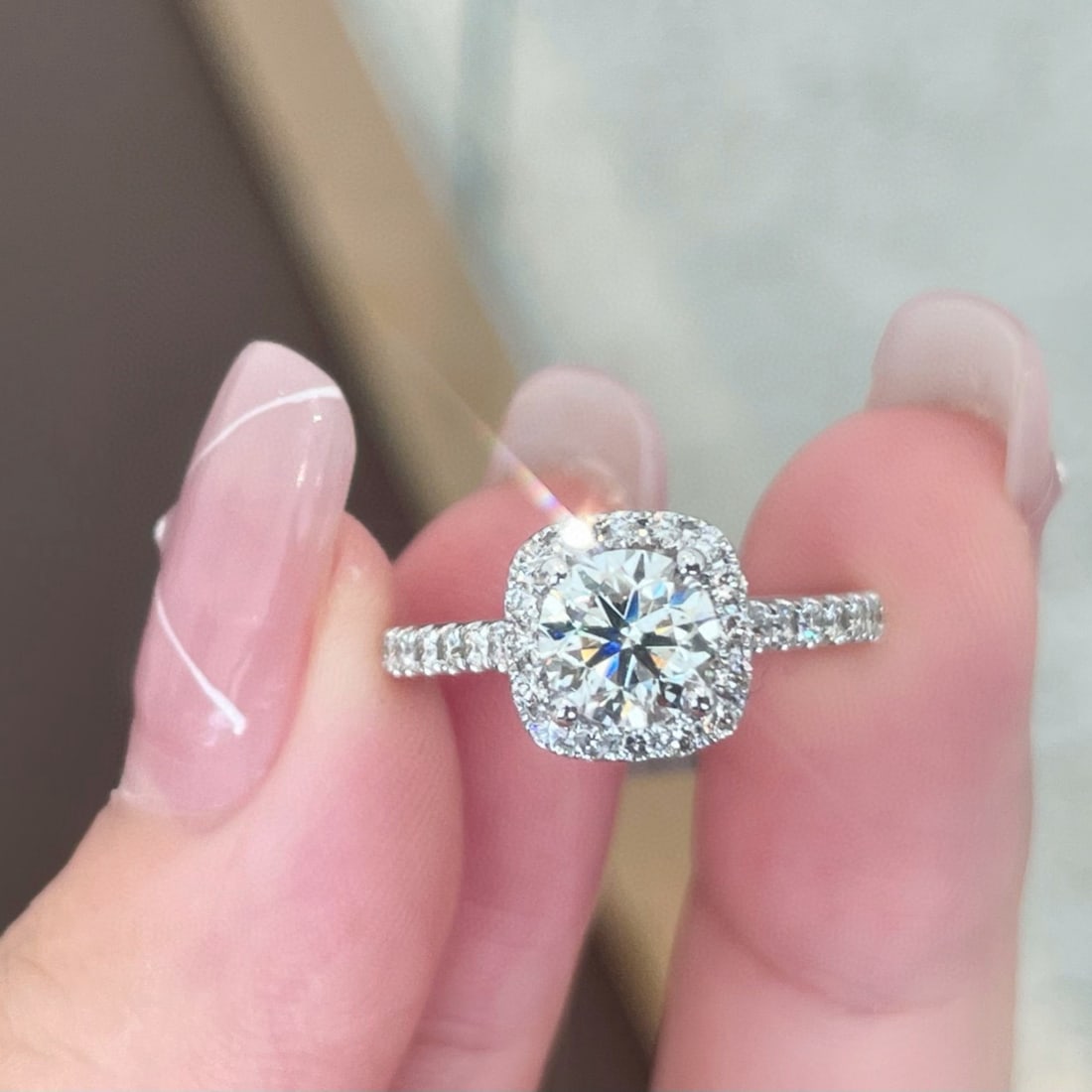 14k Gold 1.41 Ctw Natural H Diamond Ring - 3