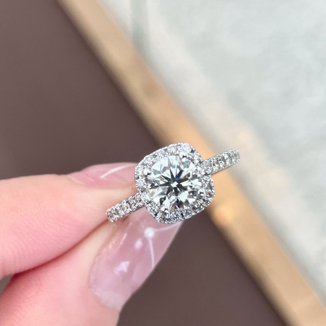 14k Gold 1.41 Ctw Natural H Diamond Ring - 4
