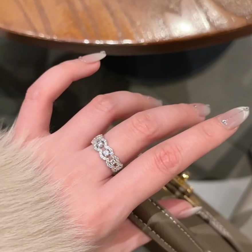 14k Gold 0.7 Ct Natural H Diamond Ring - 2