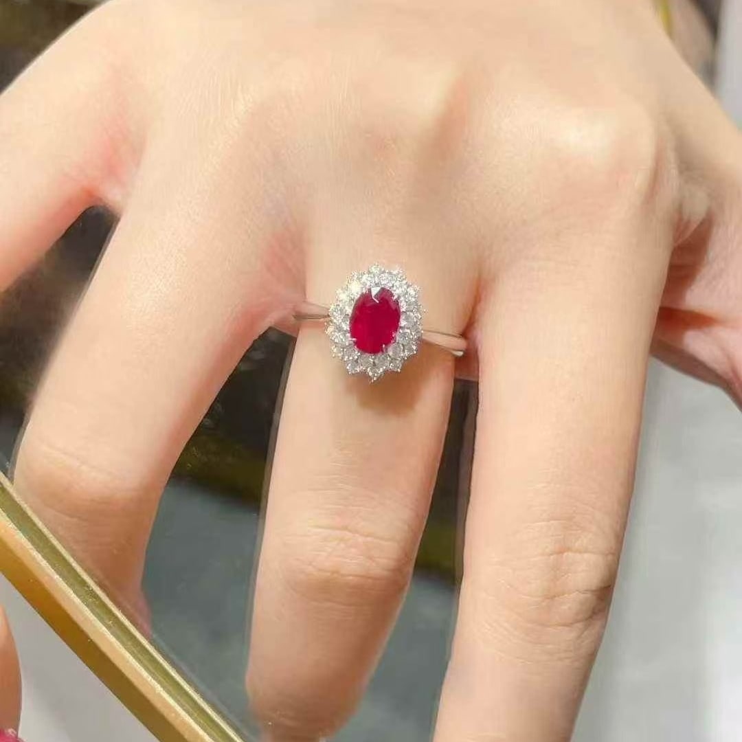 14k Gold 1.72 Ctw Natural Ruby & Diamond Ring - 5
