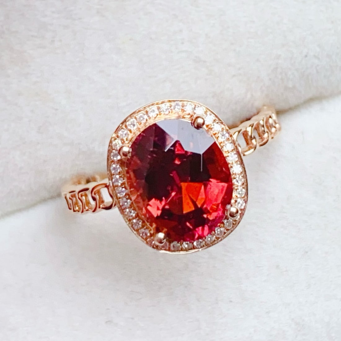 14k Gold 2.66 Ctw Natural Tourmaline & Diamond Ring - 2