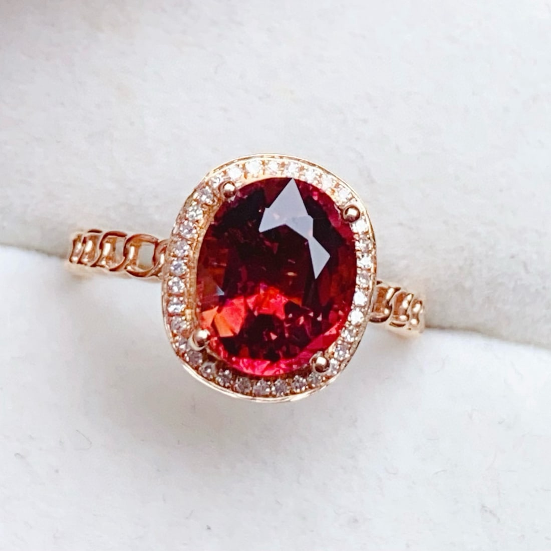 14k Gold 2.66 Ctw Natural Tourmaline & Diamond Ring - 3