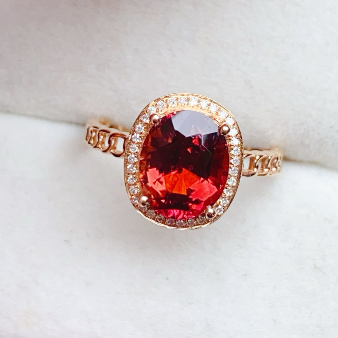 14k Gold 2.66 Ctw Natural Tourmaline & Diamond Ring - 5