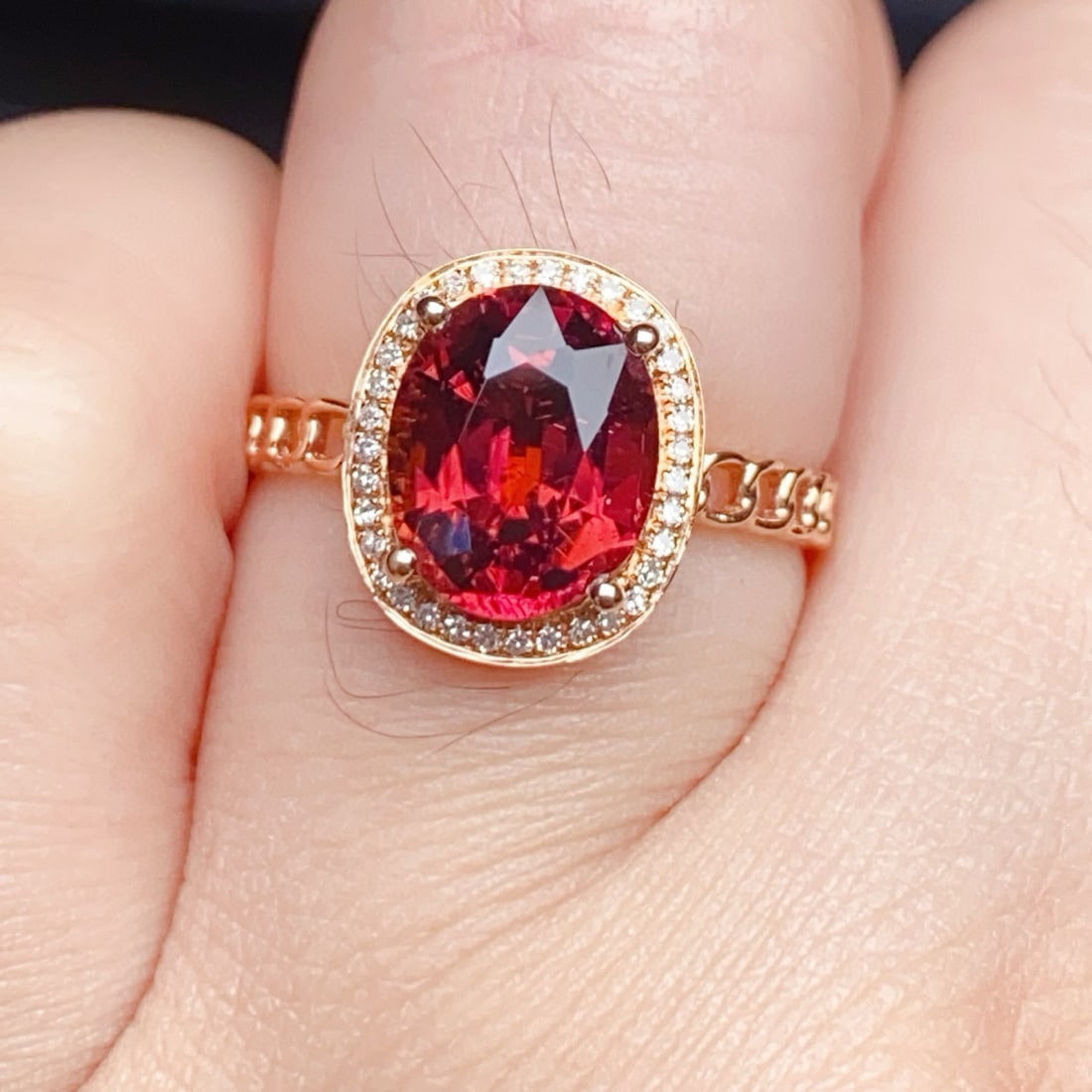 14k Gold 2.66 Ctw Natural Tourmaline & Diamond Ring - 6