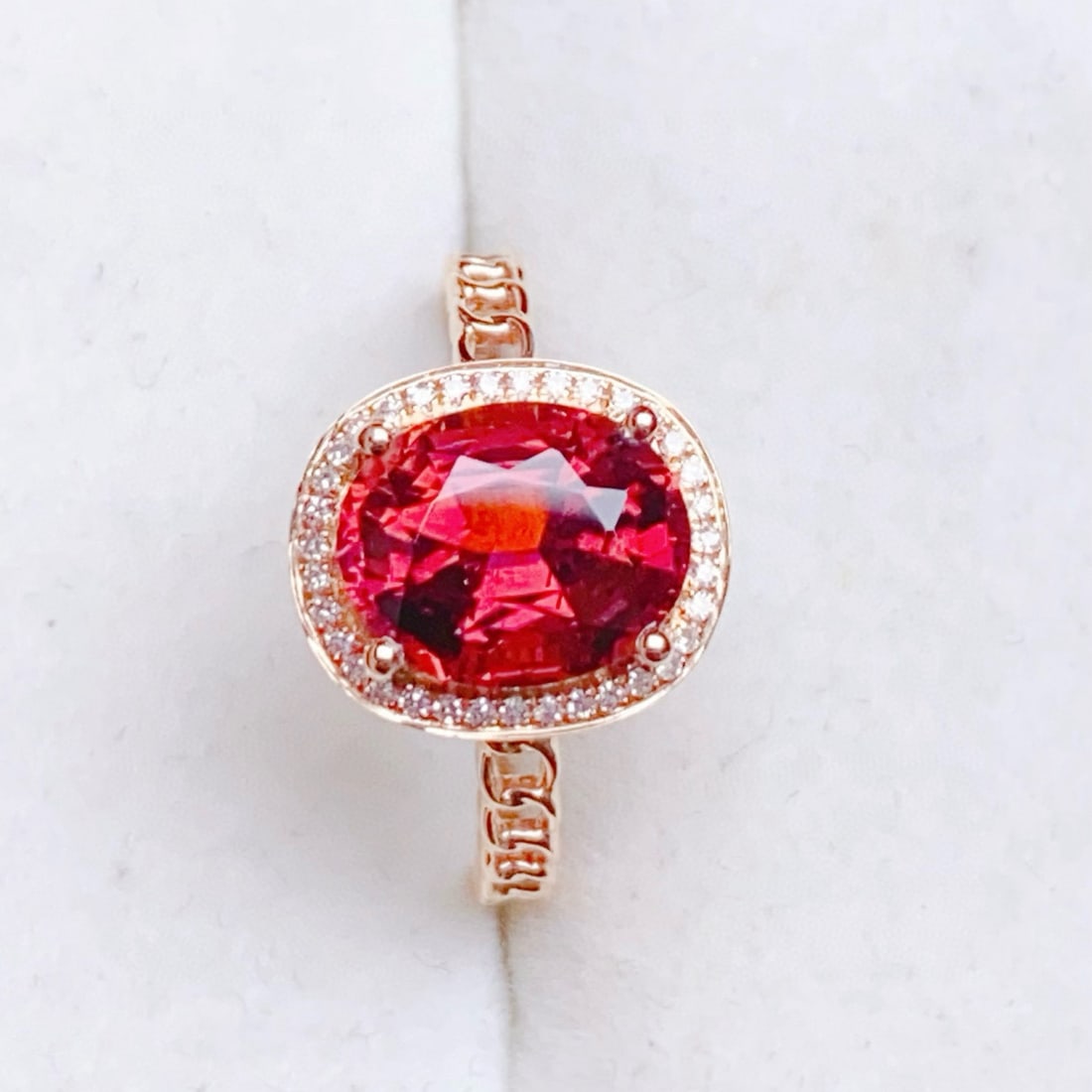 14k Gold 2.66 Ctw Natural Tourmaline & Diamond Ring - 8
