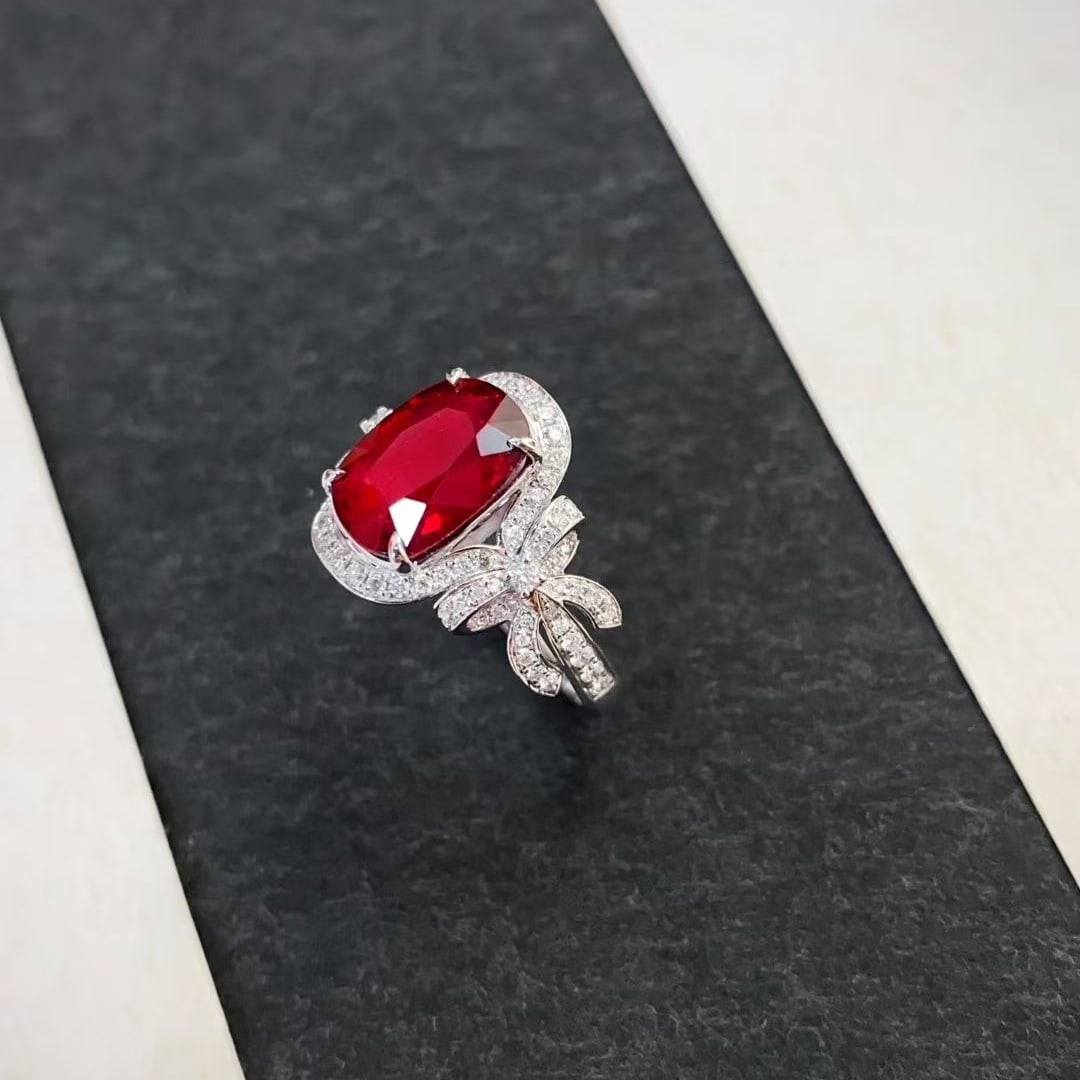 14k Gold 3.95 Ctw Natural Tourmaline & Diamond Ring - 6
