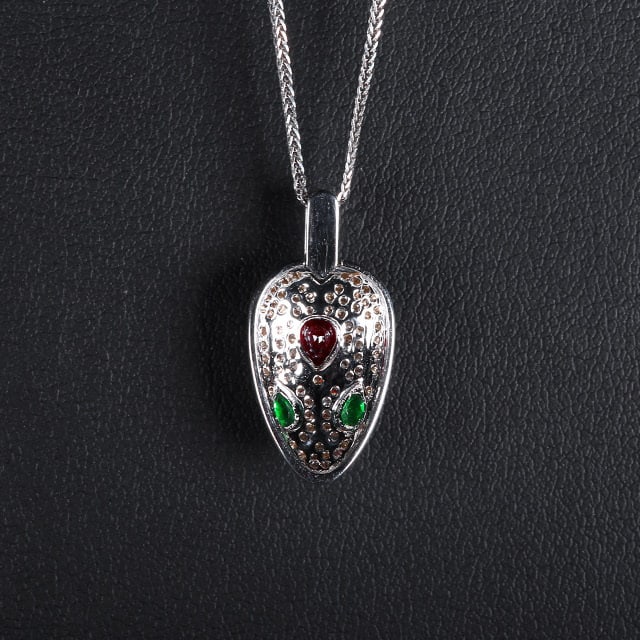 14k Gold 0.52 Ctw Natural Ruby & Tsavorite Pendant( Without Chain ) - 4