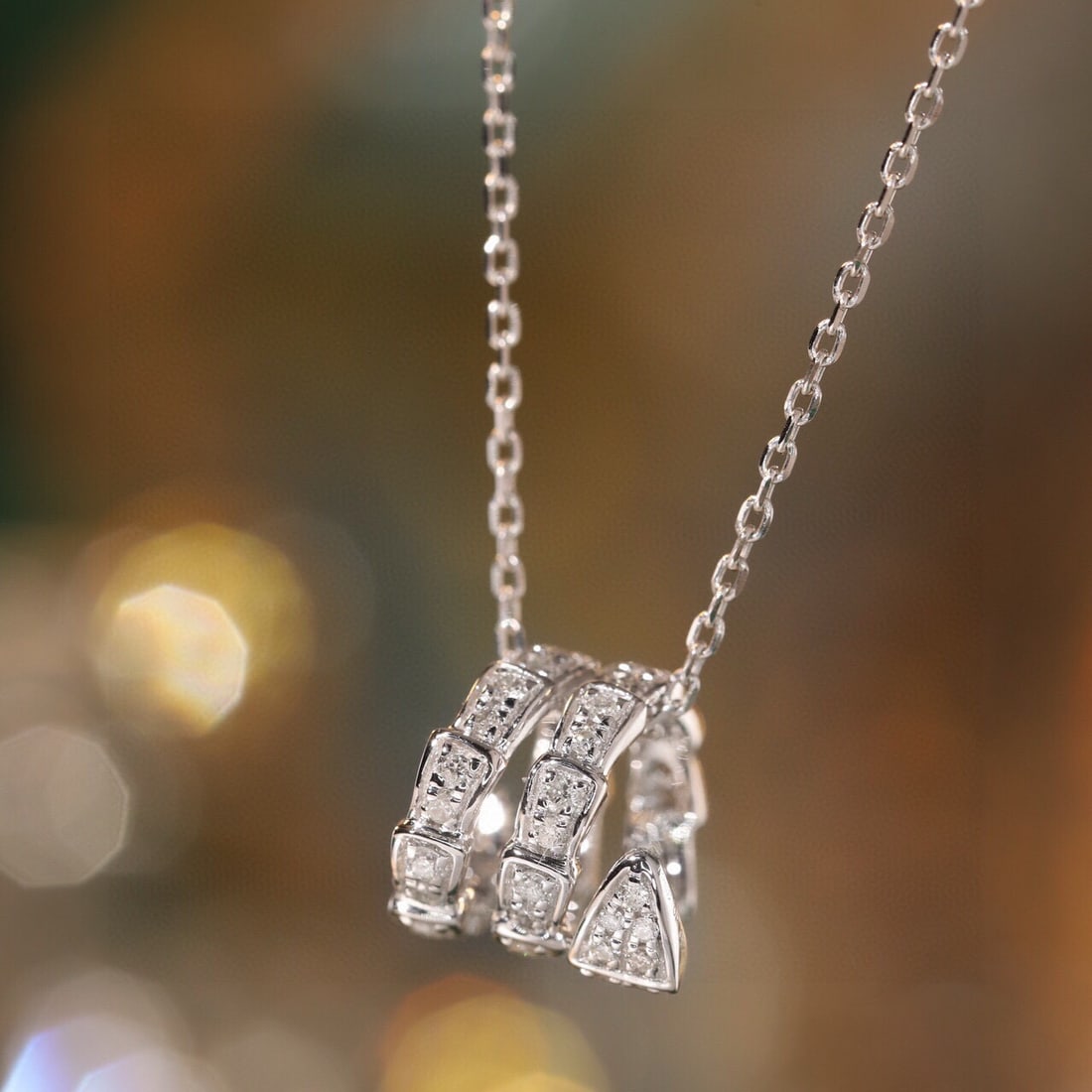 14k Gold 0.25 Ct Natural H Diamond Necklace - 3