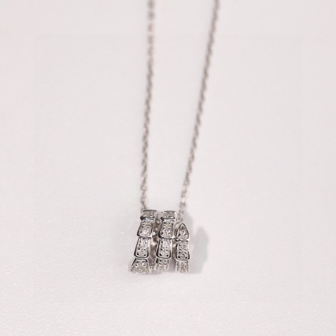 14k Gold 0.25 Ct Natural H Diamond Necklace - 4