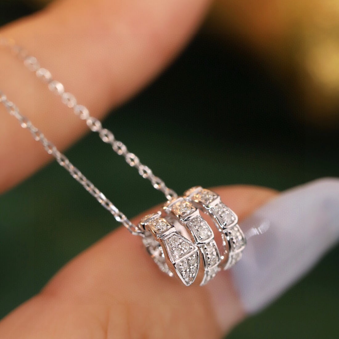 14k Gold 0.25 Ct Natural H Diamond Necklace - 6