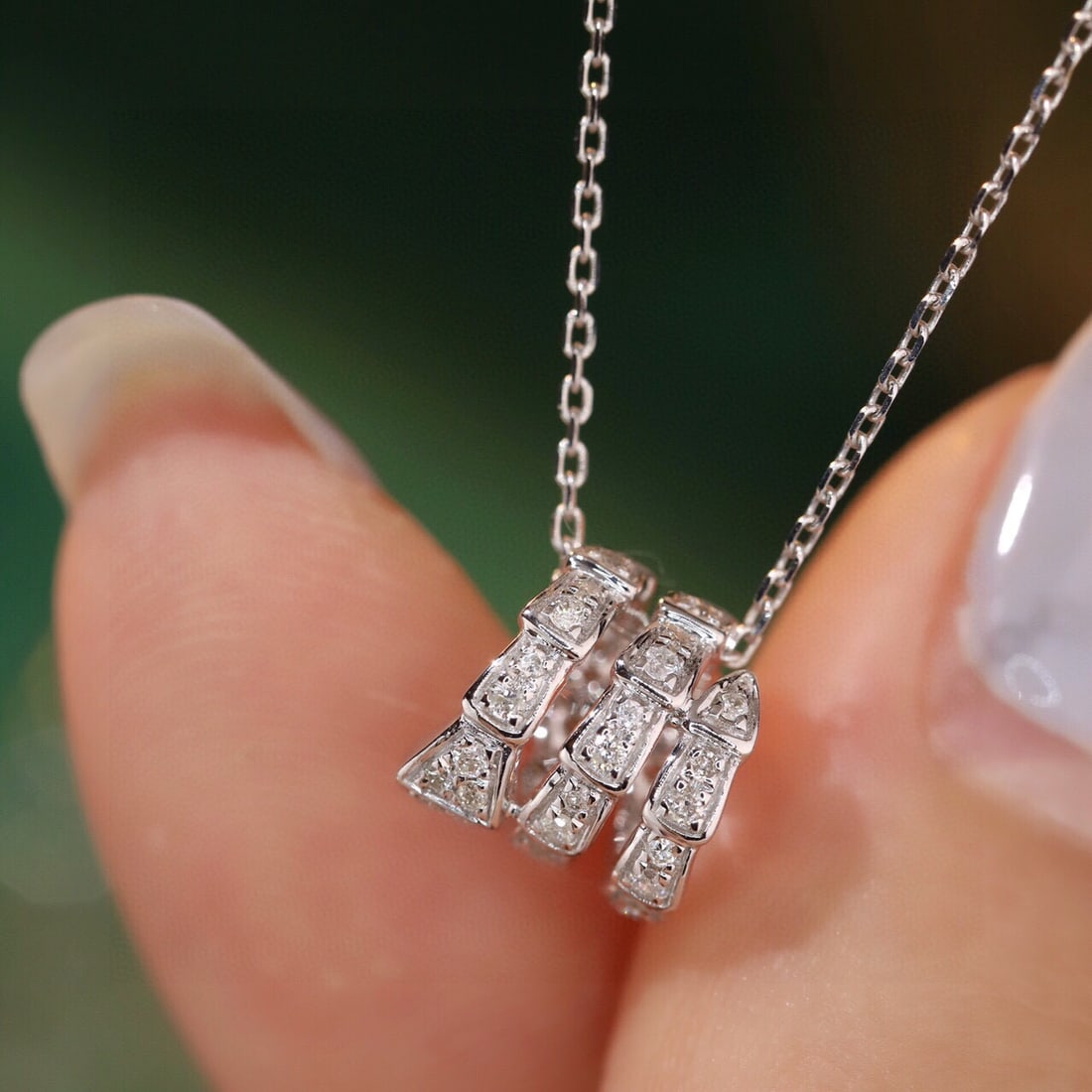 14k Gold 0.25 Ct Natural H Diamond Necklace - 7