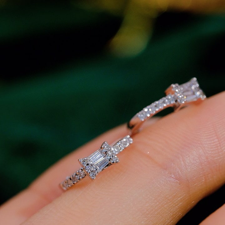 14k Gold 0.28 Ct Natural H Diamond Earrings - 3