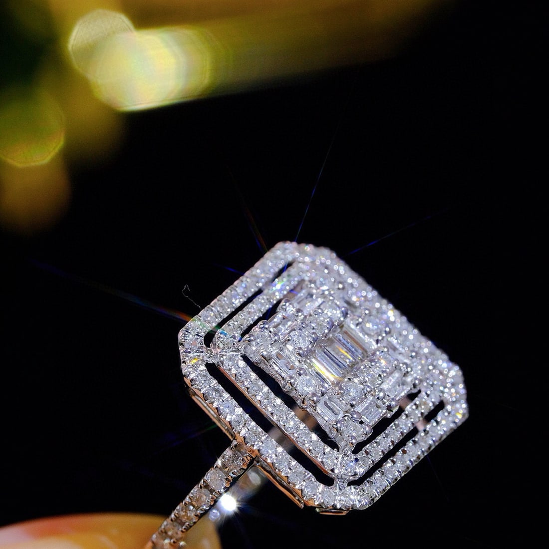 14k Gold 1 Ct Natural H Diamond Ring - 6