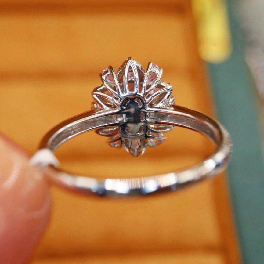 14k Gold 1.64 Ctw Natural Sapphire & Diamond Ring - 4