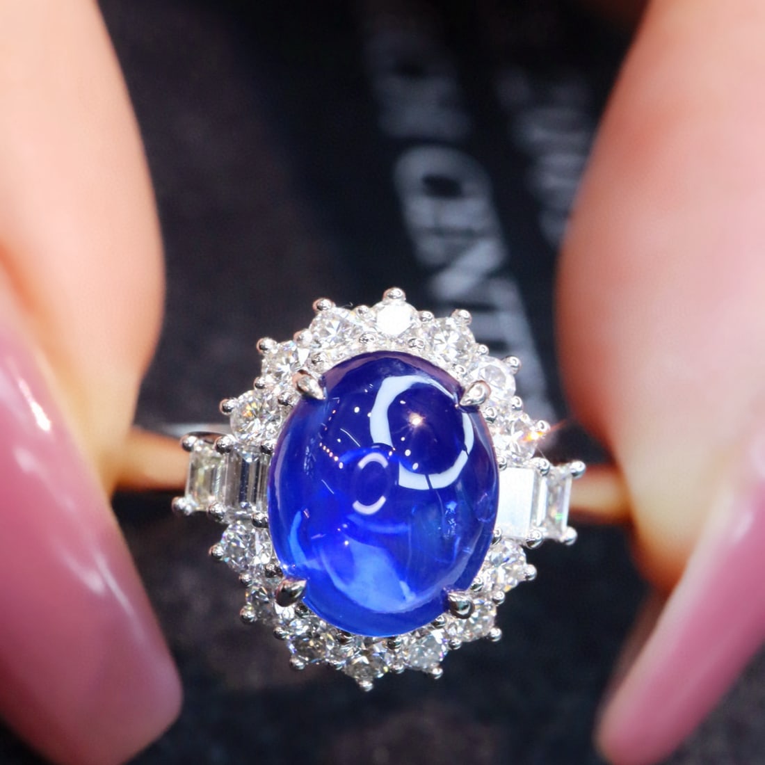 14k Gold 2.44 Ctw Natural Sapphire & Diamond Ring - 2