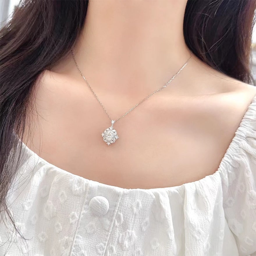 Gia Certified 14k Gold 1.88 Ctw Natural H Si2 Oval Diamond Ring/pendant( Without Chain ) - 5