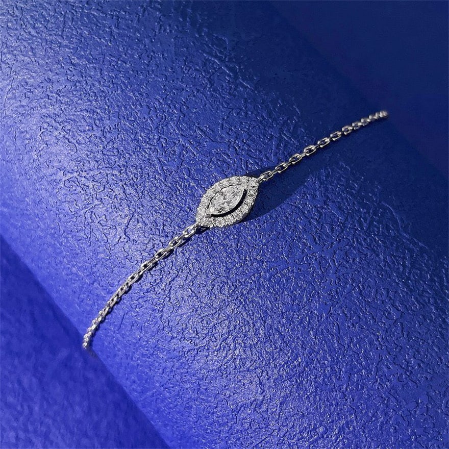 14k Gold 0.2 Ct Natural H Diamond Bracelet: Ref:231062285 // gold content:14k gold // main gemstone:diamond // shape:multiply // carat weight:0. 2ct // clarity grade:vs-si // color:h // treatment:natural // Condition: New Low Estimate: 2400.00