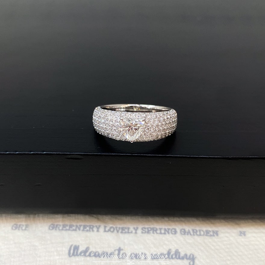 14k Gold 2.1 Ctw Natural H Diamond Ring - 4