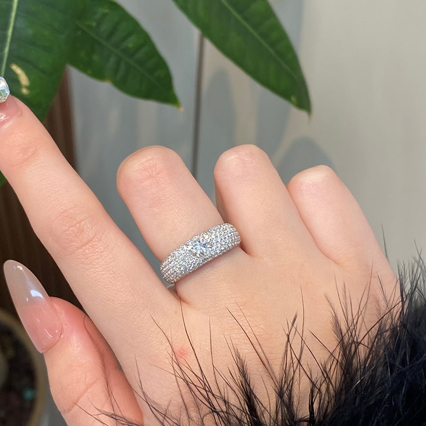 14k Gold 2.1 Ctw Natural H Diamond Ring - 6