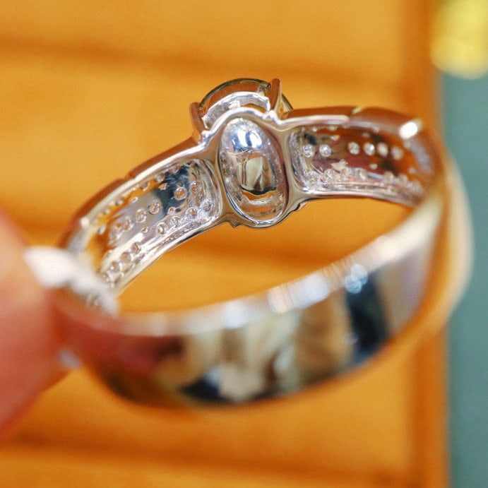 14k Gold 1.59 Ctw Natural Sapphire & Diamond Ring - 4