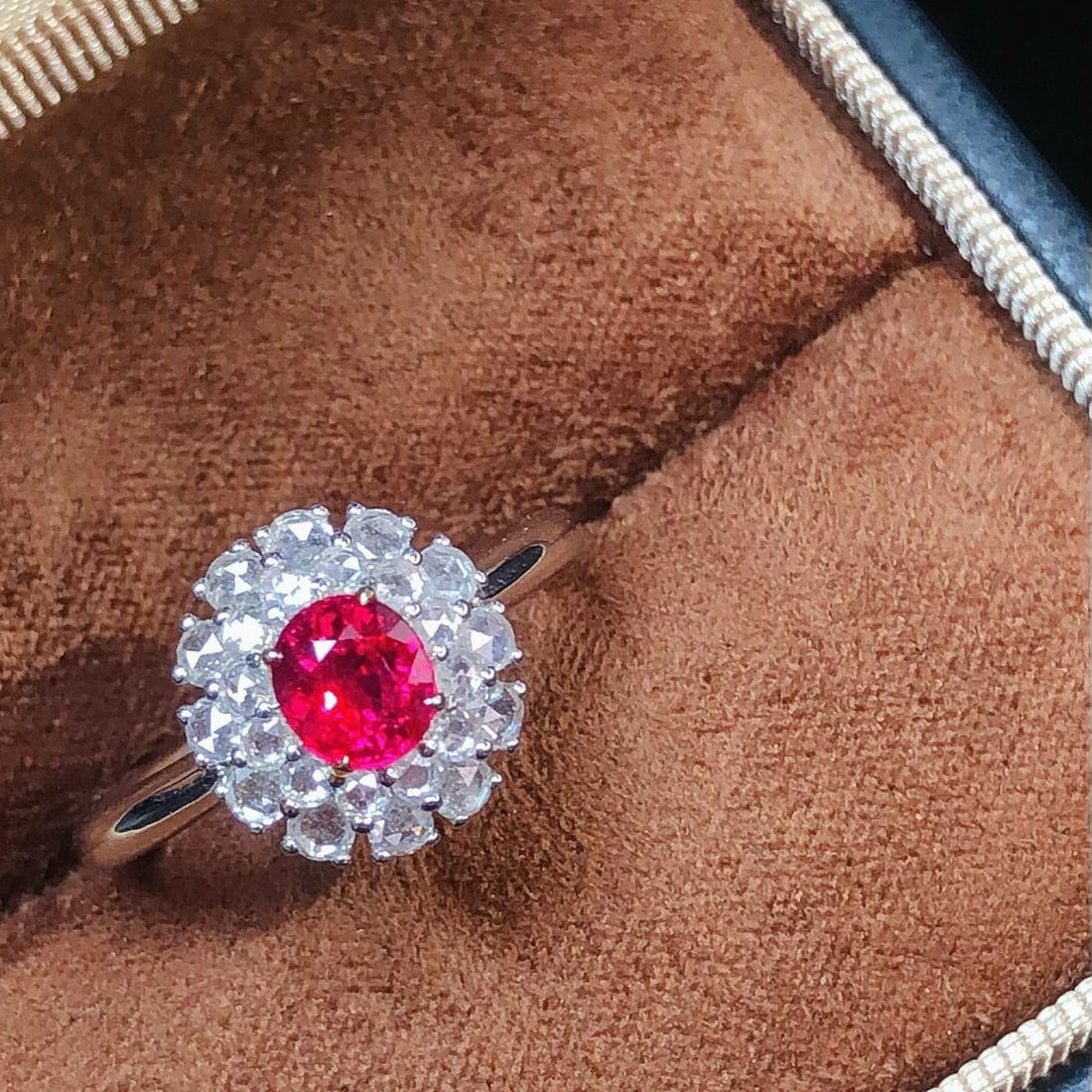 14k Gold 1.41 Ctw Natural Ruby & Diamond Ring - 3