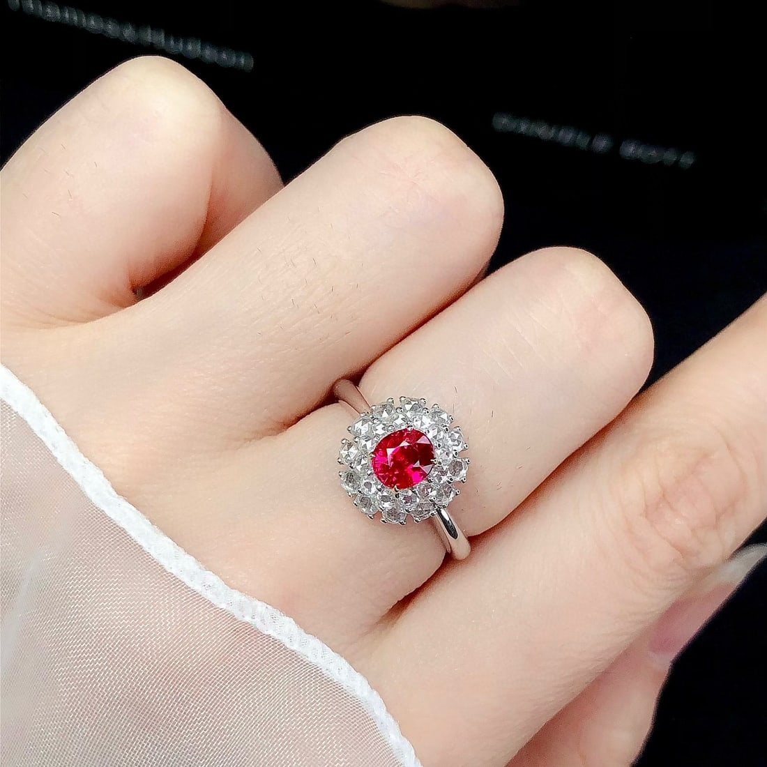14k Gold 1.41 Ctw Natural Ruby & Diamond Ring - 4