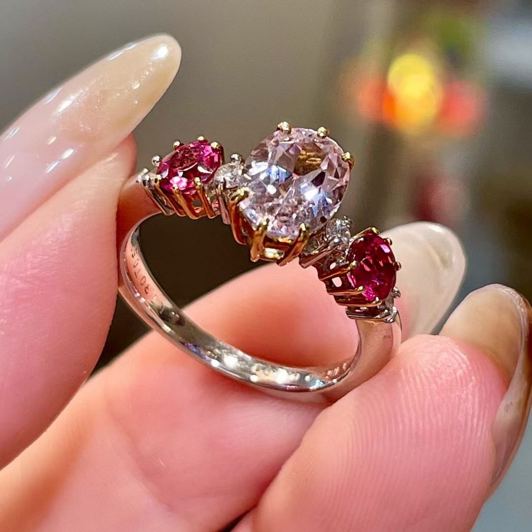 14k Gold 1.80 Ctw Natural Apatite & Tourmaline Ring - 3