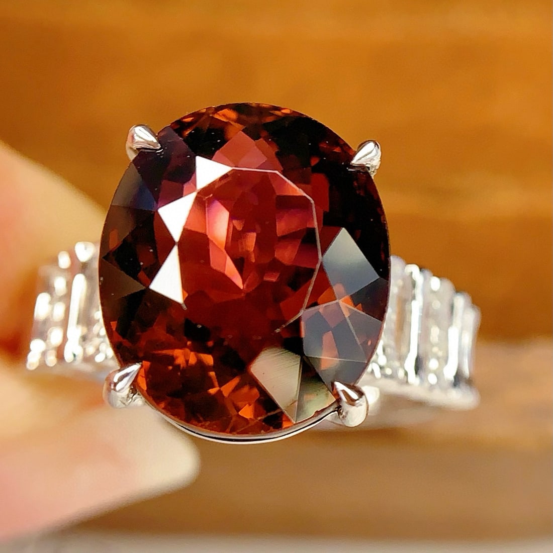 14k Gold 6.86 Ct Natural Tourmaline & Diamond Ring - 3